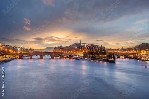 Pont Neuf in central Paris  France.