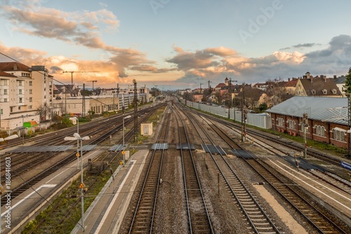 Hauptbahnhof von Regensburg, Bayern, Deutschland