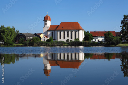 Kirche von Wört im Ostalbkreis, Baden Württemberg, Deutschland