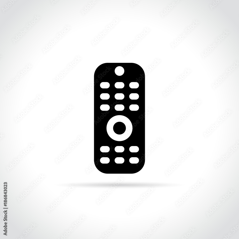 remote control icon on white background remote control icon on white background