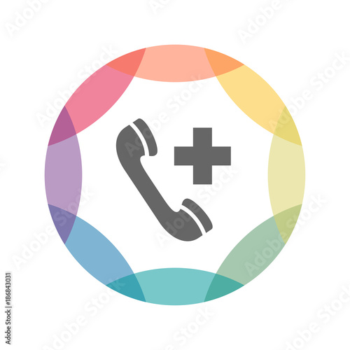 farbiges Icon - Notruf