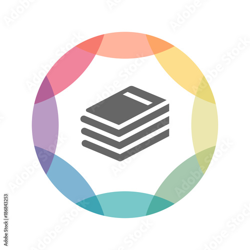 farbiges Icon - Bücher