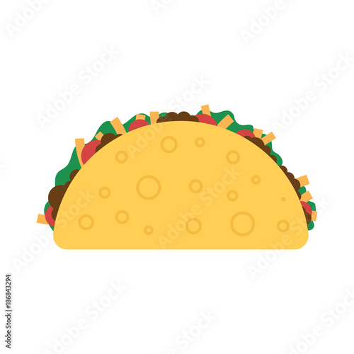 Taco mexican food.
