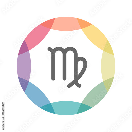 farbiges Icon - Horoskop Jungfrau