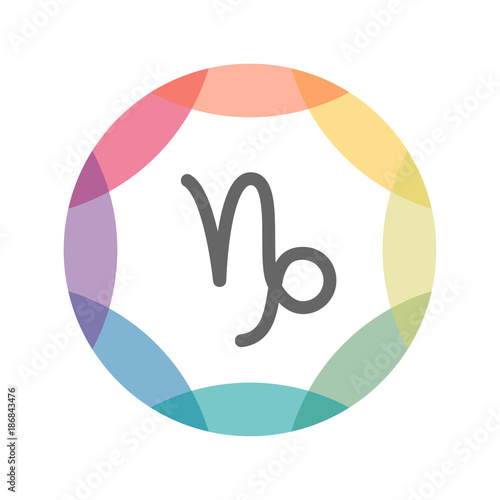 farbiges Icon - Horoskop Steinbock