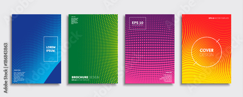 Obraz na płótnie Minimal Vector cover designs. Future Poster template. w salonie