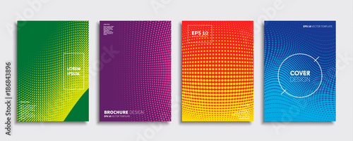 Obraz na płótnie Minimal Vector cover designs. Future Poster template. w salonie