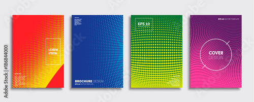Obraz na płótnie Minimal Vector cover designs. Future Poster template. w salonie