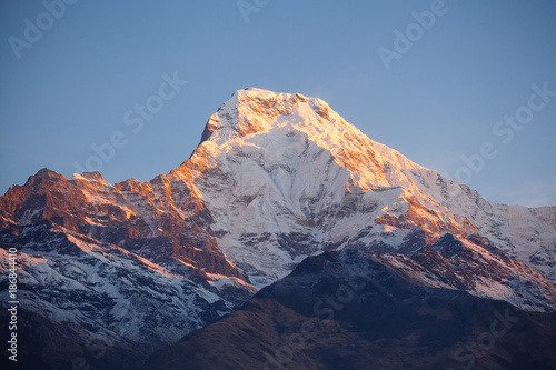Annapurna area mountains in the Himalayas of Nepal
