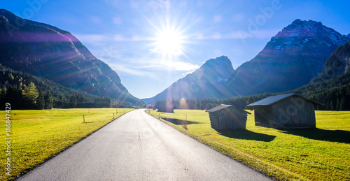 leutasch valley in austria photo