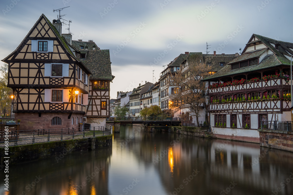 Traditional half timbered houses of Petite France.