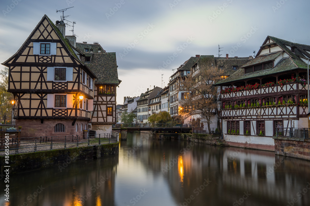 Traditional half timbered houses of Petite France. Traditional half timbered houses of Petite France.