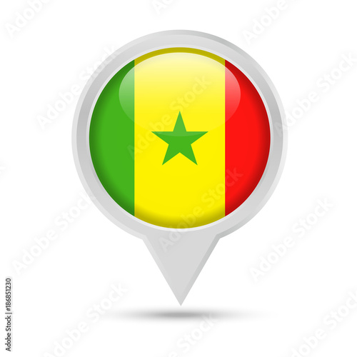 Senegal Flag Round Pin Vector Icon Free Download Senegal Flag Round Pin Vector Icon - GFXLoad