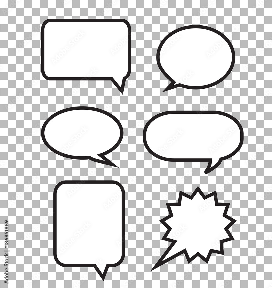 Speech Bubbles On Transparent Background Speech Bubbles Sign Set Of speech-bubbles-on-transparent-background-speech-bubbles-sign-set-of