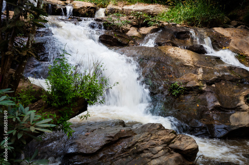 Natural waterfall landscape environment at Thailand