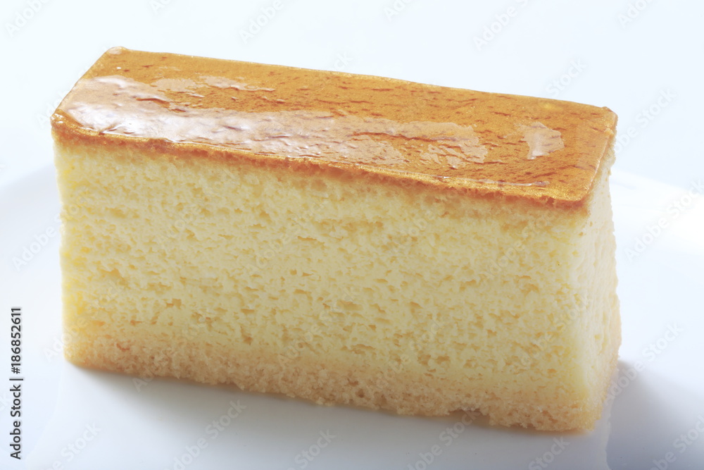 A cake on a plate
