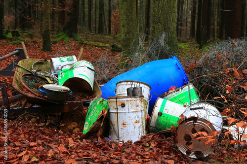 Müll im Wald