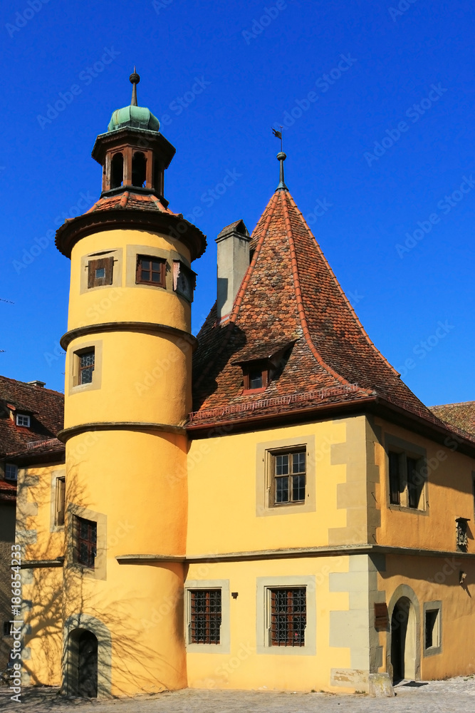 Hegereiterhaus in Rothenburg, Bayern, Deutschland Hegereiterhaus in Rothenburg, Bayern, Deutschland