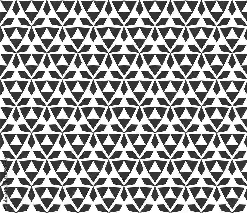 Abstract geometric triangle Seamless pattern . Repeating geometric Black and white texture. Abstract geometric triangle Seamless pattern . Repeating geometric Black and white texture.