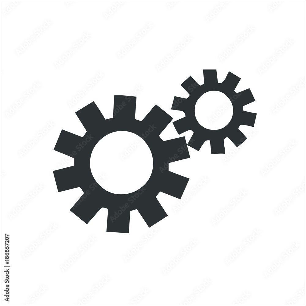 Gear icon. Illustration Gear icon. Illustration
