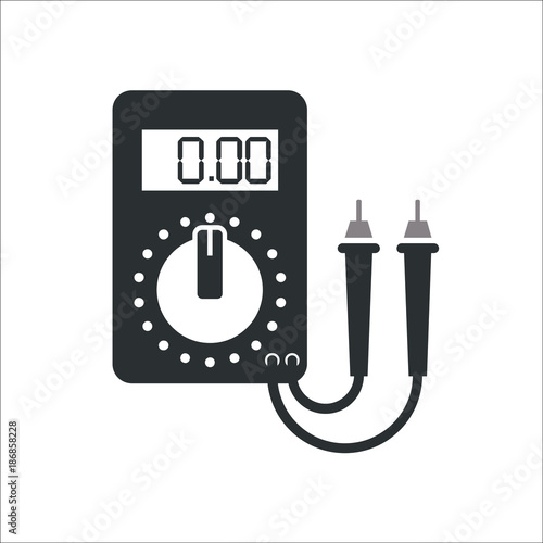 Digital multimeter filled outline icon