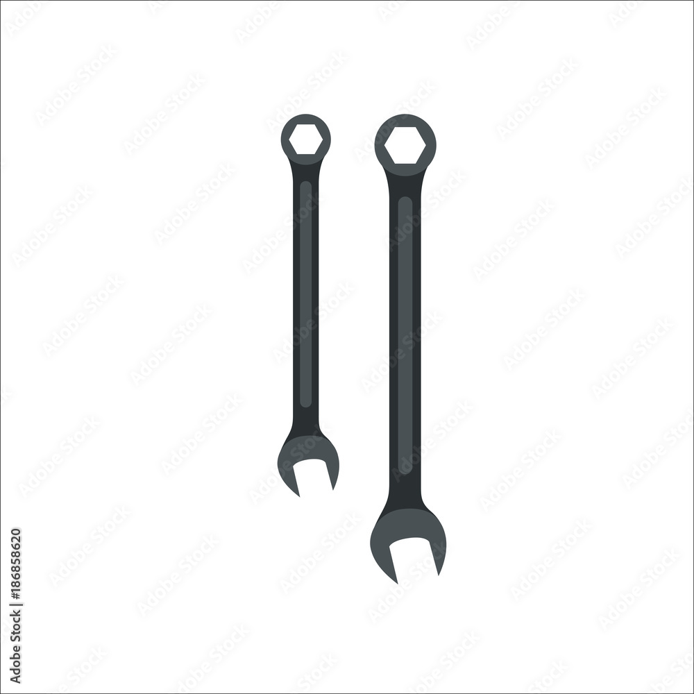 Wrench icon. Illustration Wrench icon. Illustration