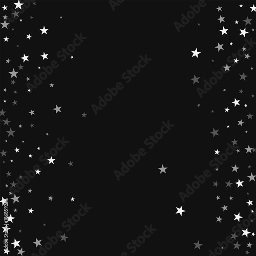 Wallpaper Mural Random falling stars. Scattered frame with random falling stars on black background. Beautiful Vector illustration. Torontodigital.ca