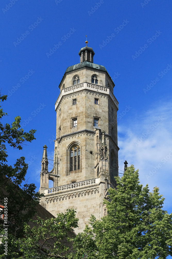 Turm Daniel in Nördlingen, Bayern, Deutschland