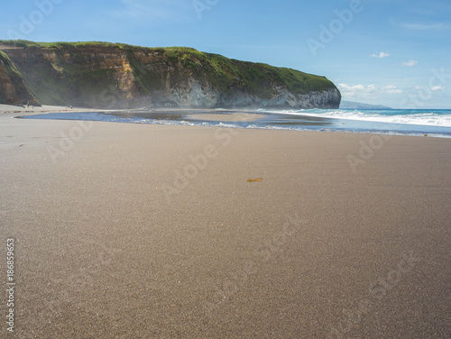 Fototapeta Naklejka Na Ścianę i Meble -  Santa Barbara Surf Beach in Sao Miguel, Azores, Portugal.