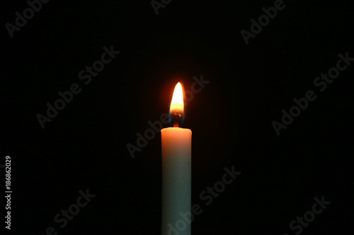 candle light and smoke