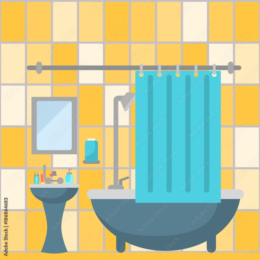 Bathroom color flat Bathroom color flat