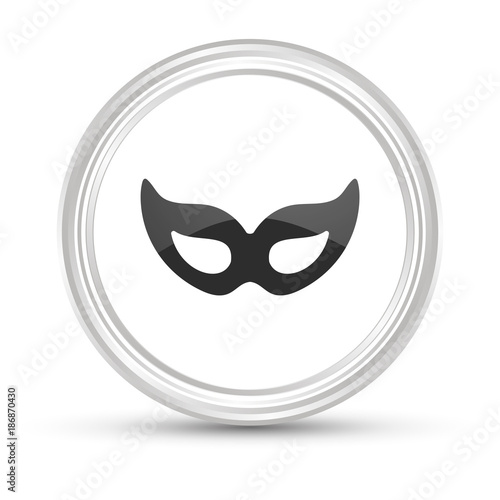 Weißer Button - Maske