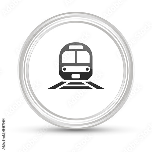 Weißer Button - Zug
