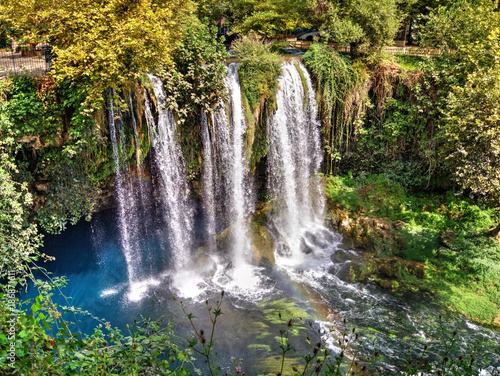 Duden Waterfalls - A group of waterfalls in the province of Antalya  Turkey. The waterfalls  formed by the Duden River