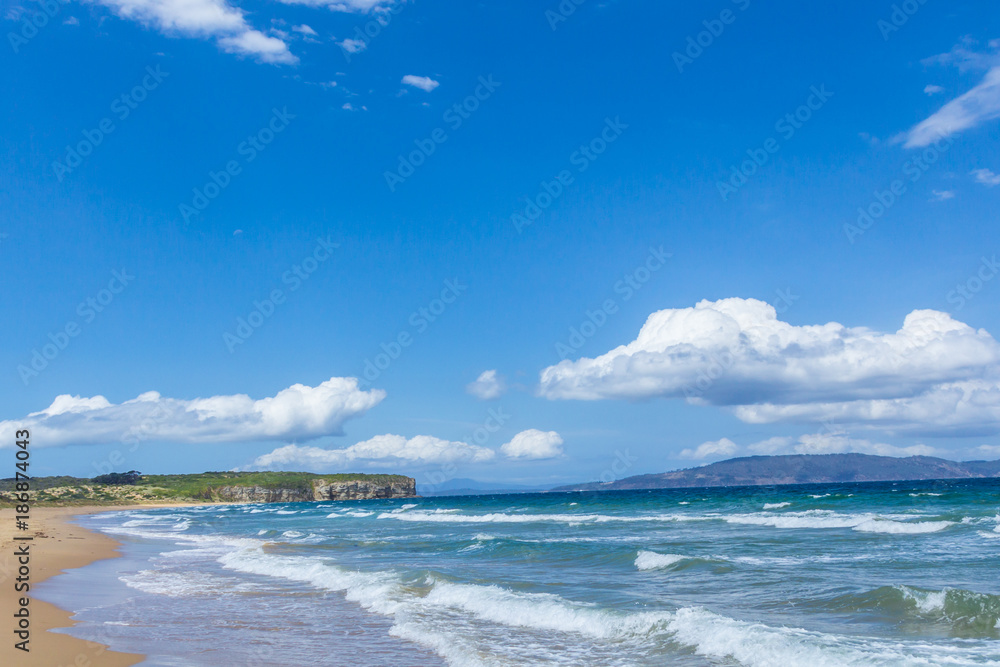 Austrailian sand beach clifton Tasmania