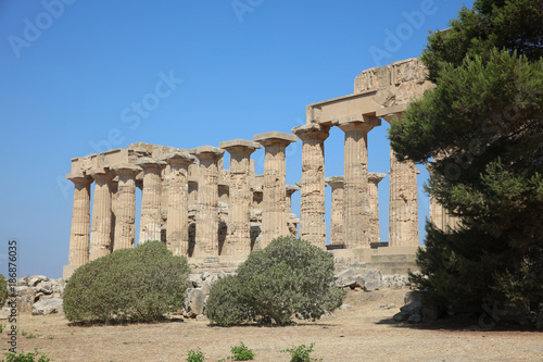 The Temple of Hera (Temple E) at Selinunte. Sicily. Italy