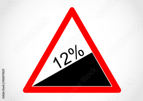 Steep hill upwards