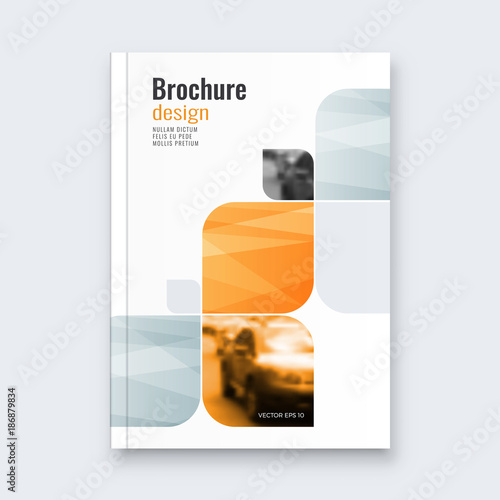 Abstract flyer design background. Brochure template.