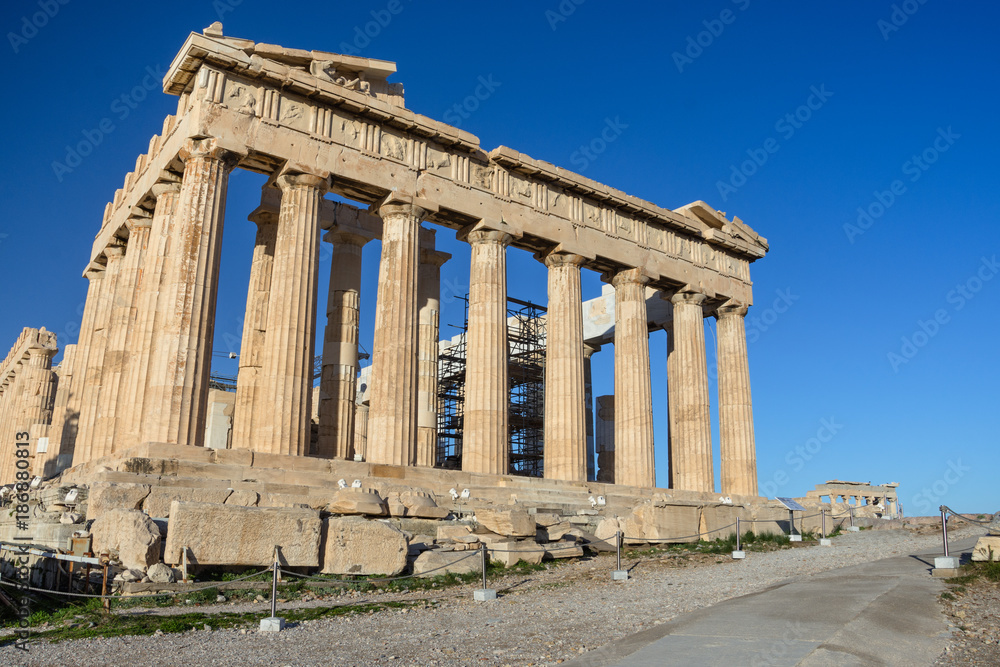 Parthenon temple on the Acropolis in Athens, Greece