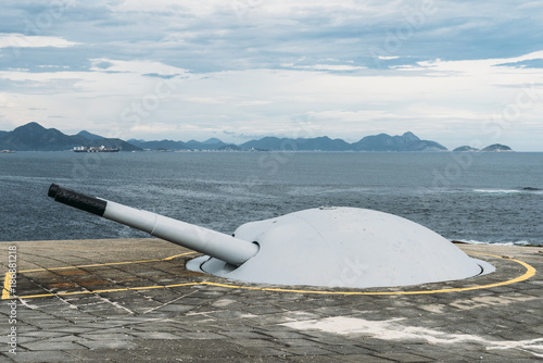 Turret at Forte Copacabana, Brazil photo