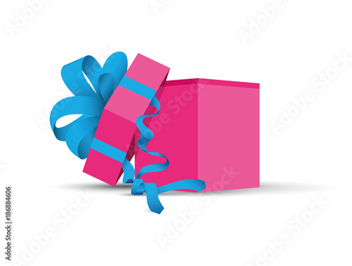 pink opened present