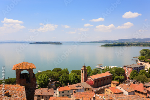 Lake Trasimeno view, Italy