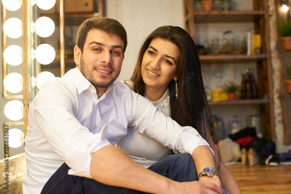 A young family from Central Asia