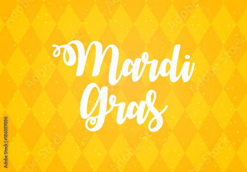 Mardi Gras Brochure Template.Celebration Greeting Card Backround. Vecor Illustration