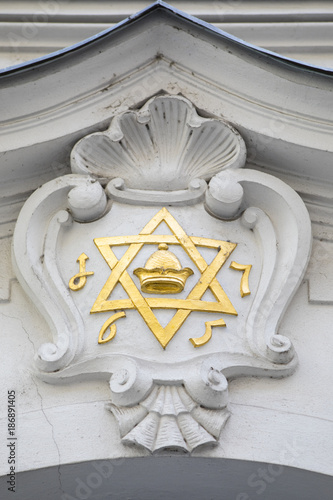 Symbol of the Jewish Community in Prague photo