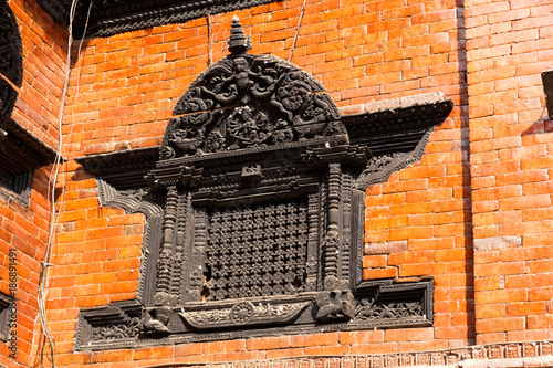 a window, Kumari Bahal in Kathmandu Durbar Square photo