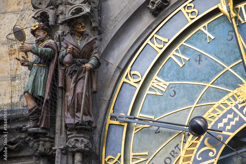 Detail of the Astronomical Clock in Prague