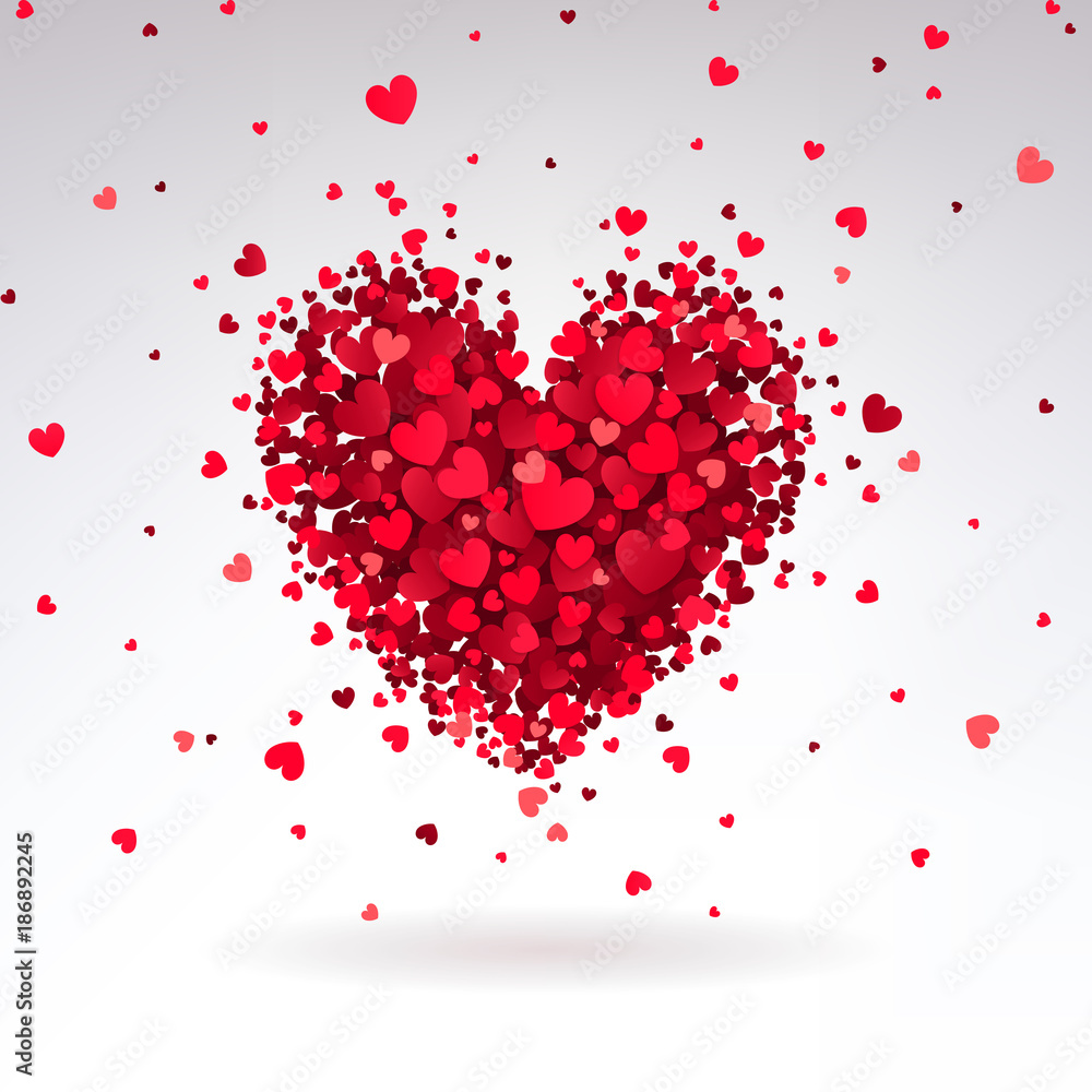 Romantic Heart of Red Hearts