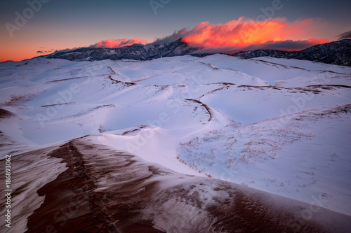 Winter sunrise, Great Sand Dunes Backcountry