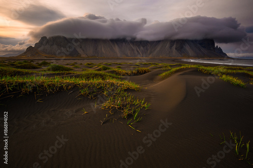 Stokksnes and Vestrahorn at Sunset